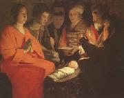 Georges de La Tour The Adoration of the Shepherds (mk05) Spain oil painting artist